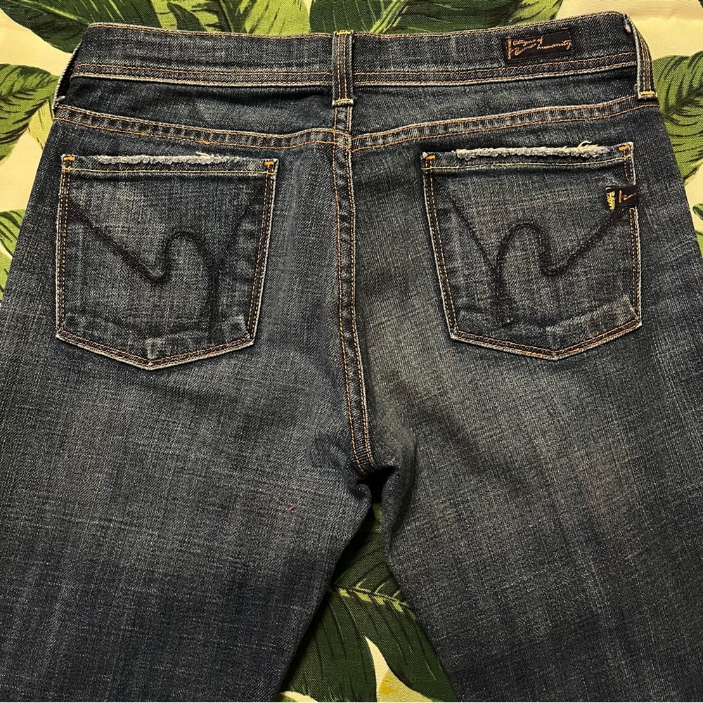 EUC Vintage Citizen of Humanity Low Waist Flair Ingrid #002 Stretch Jeans - Picture 3 of 9